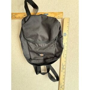 Dickies Mini Backpack Black Canvas Small Travel Bag Adjustable Straps